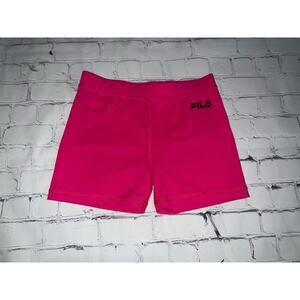 Fila kids pink spandex shorts